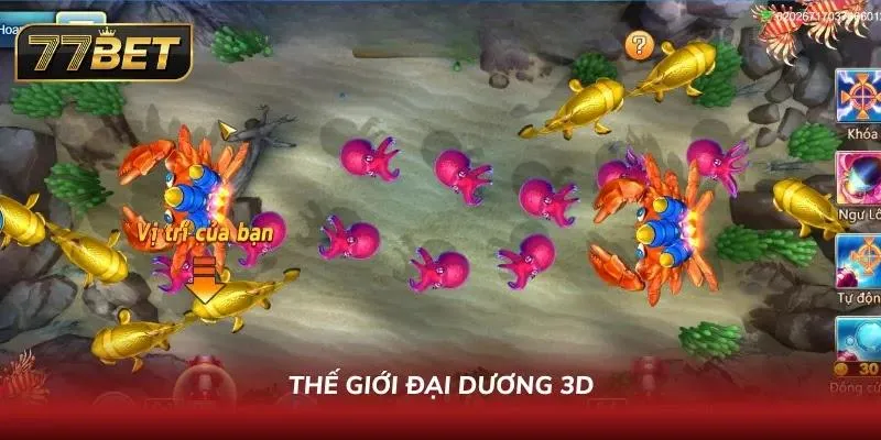 Không gian đại dương 3D chân thực cùng hiệu ứng sống động